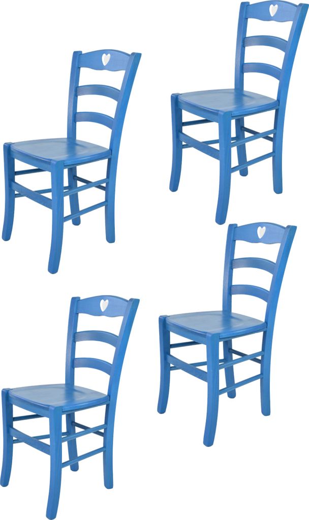 t m c s Tommychairs - Zestaw 4 krzeseł CUORE do kuchni i Zdjęcie produktu 