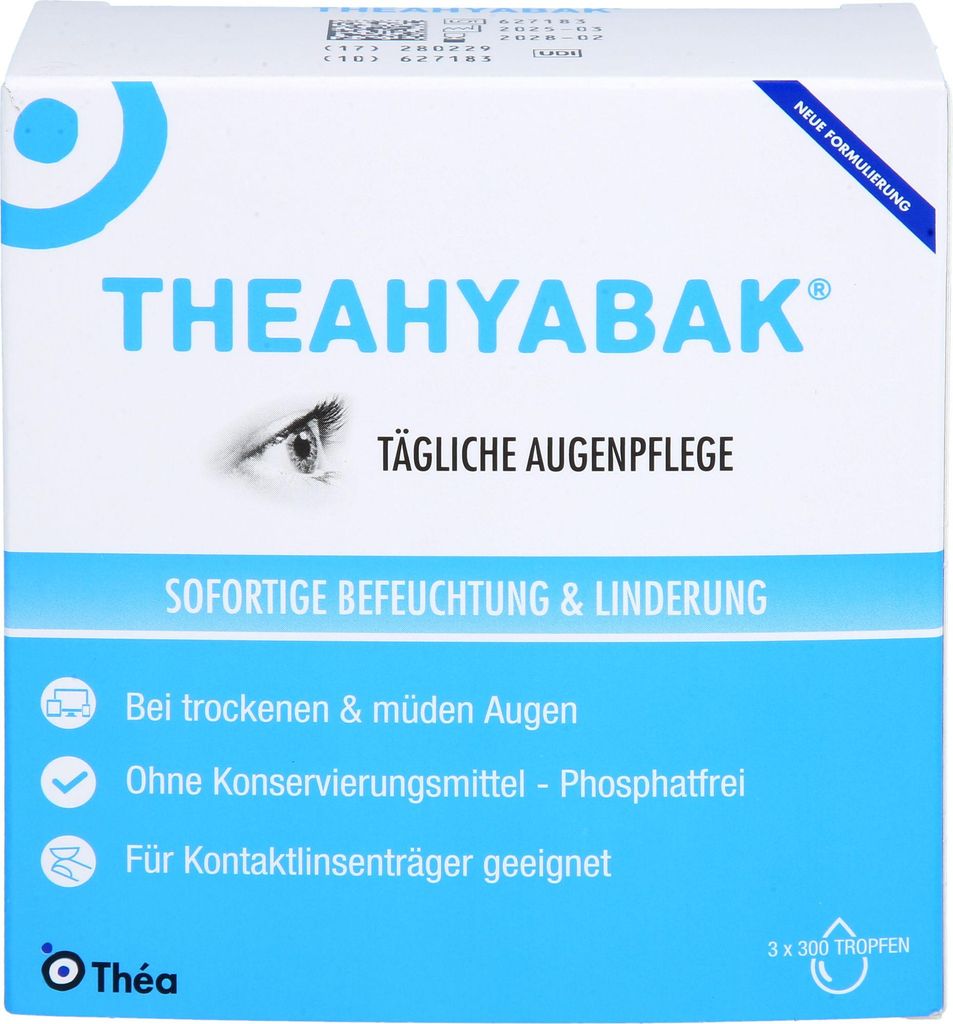 TheaHyabak Augentropfen zur täglichen Pflege bei trockenen Produktbild 