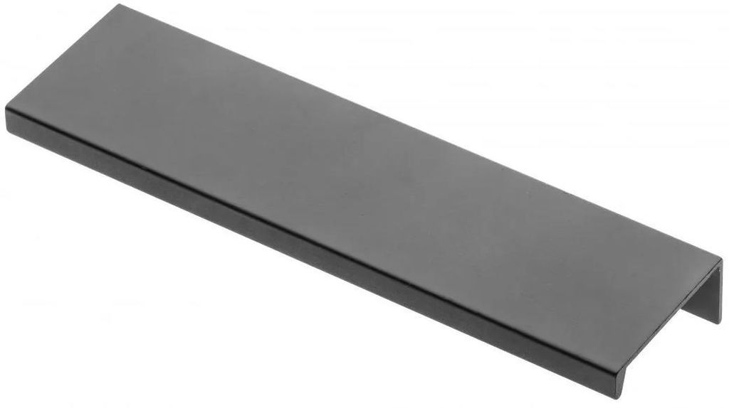 Möbelgriff HEXI Schwarz Matt - Kantenprofil 190mm - LA 160mm - Aluminium Eloxiert - Kantengriff für Küche und Bad - Minimalistisches Design