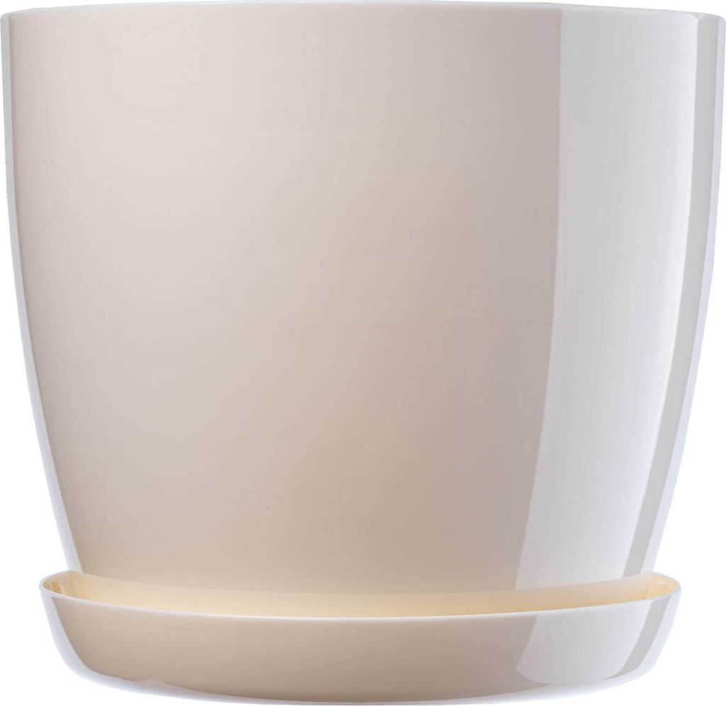 Květináč KADAX "Turi", květináč s podšálkem, 28 cm, krémový Obrázek produktu 