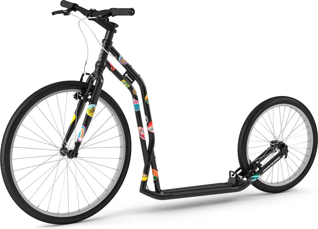 Trottinette de Grande Randonnée Adulte Yedoo 2620 Roues Gonflables Noir