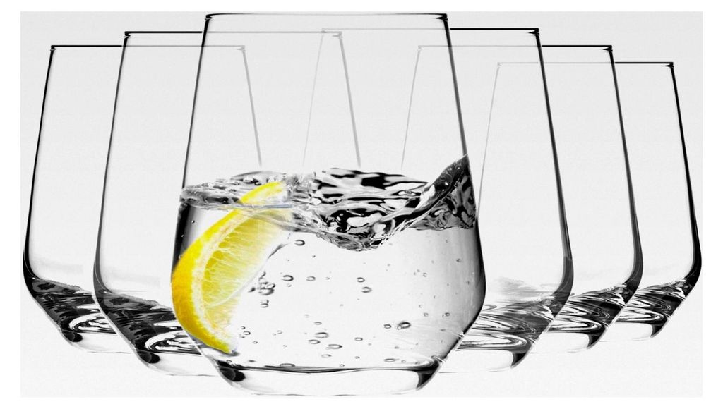 Wassergläser, Saftgläser, Whiskygläser, Trinkgläser | Set von 6 | 400 ML | Splendour Kollektion | Für Zuhause, Restaurants und Partys | Gesche...
