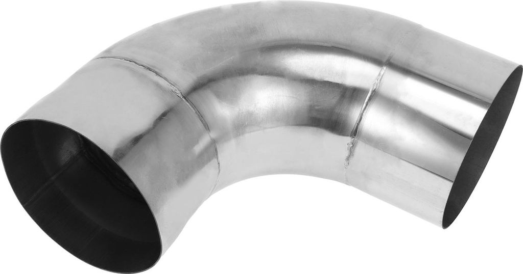 90 Grad Mandrel Auspuffrohr Auto Auspuffrohr Mandrel Biegen DIY Custom Rohrleitung Rohr 4,75" OD 7,87" Beinlänge 304 Edelstahl Silberton