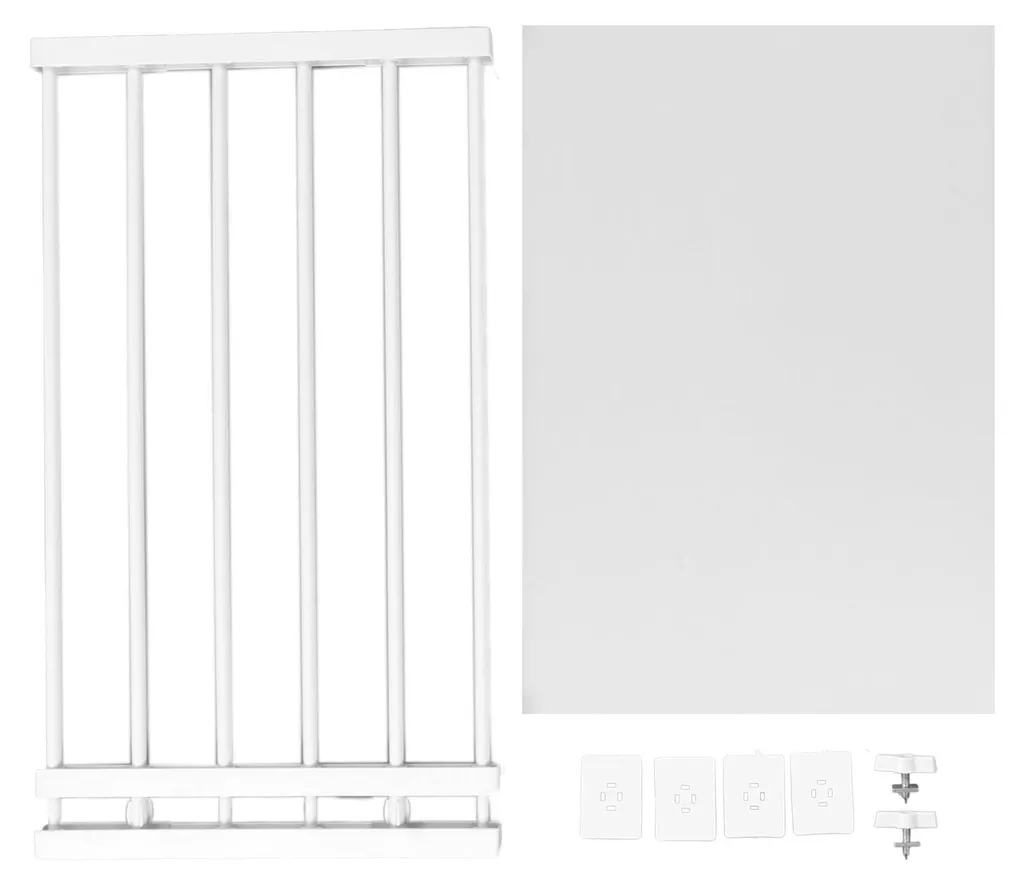 Rangement d'appoint pour armoire, étagère à tension réglable 75-120 cm