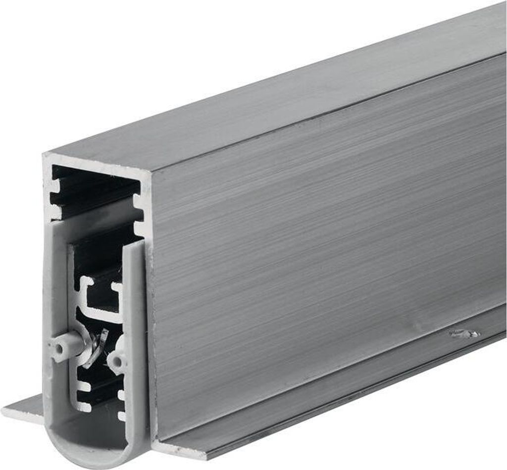 Türdichtung EllenMatic Soundproof Omega 1 stg.L.1208mm B.15mm Alu.blk silber