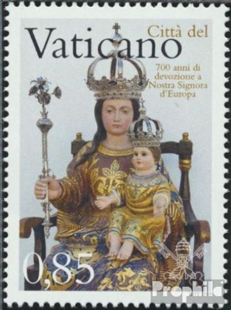 Briefmarken Vatikanstadt 2009 Mi 1637 (kompl.Ausg.) postfrisch Verehrung Frauen von Europa