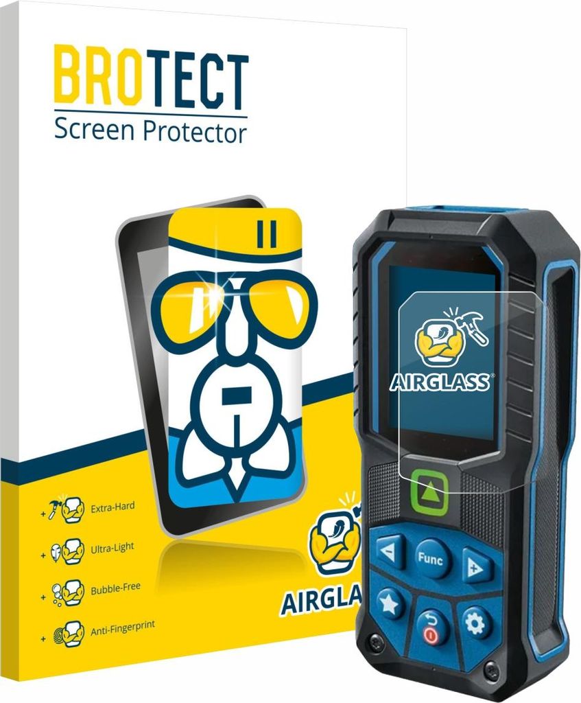 BROTECT Schutzglas für Bosch GLM 50-23 Schutzfolie Panzer Folie Glas Display Schutz klar
