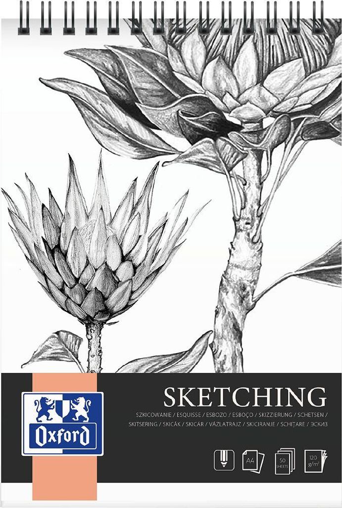 OXFORD 400166128 OXFORD Skizzenblock Sketching DIN A4, 1 Image du produit 