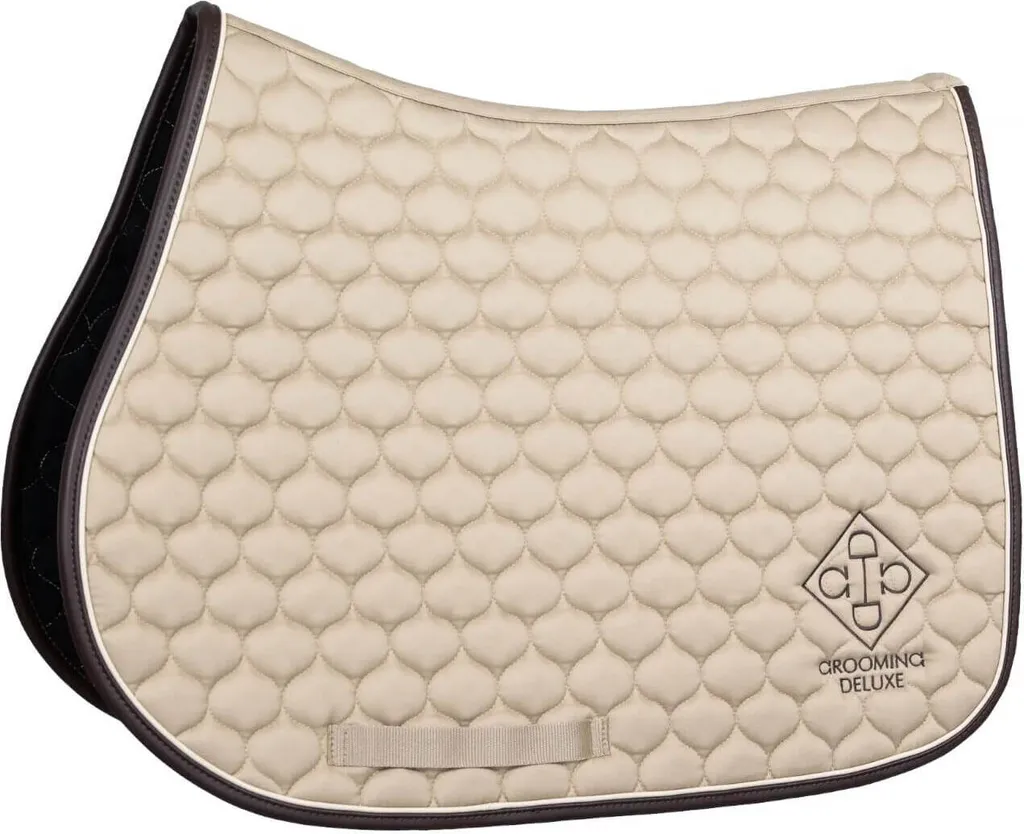 Chabraque de saut Grooming Deluxe Beige Full Idéal pour le Concours