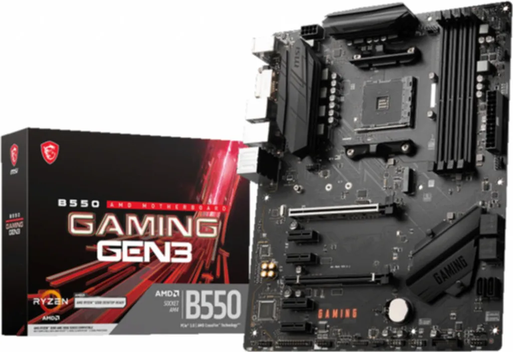 MSI B550 GAMING GEN3 avec USB 3.2 Gen 2 Haute Vitesse et Gigabit LAN AM4