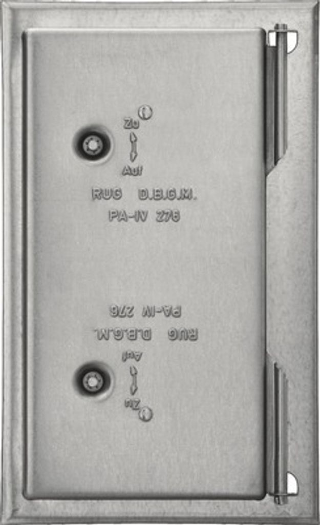 Kamintür Stahlblech verzinkt mit Vierkantverschluß 230 mm x Produktbild 