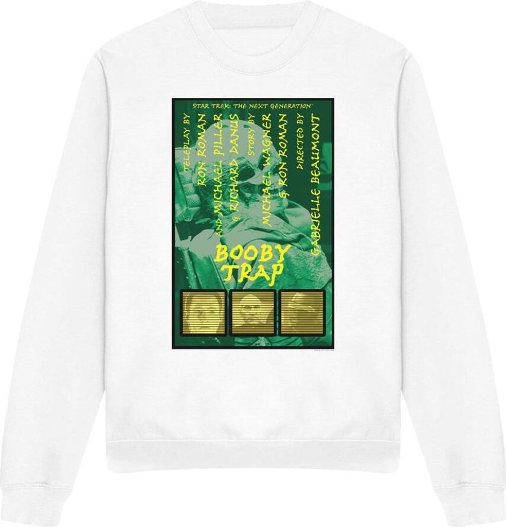 Star Trek - "The Next Generation Season 3 Episode 6" Sweatshirt für Herren/Damen Uni TV11773 (S) (Weiß)