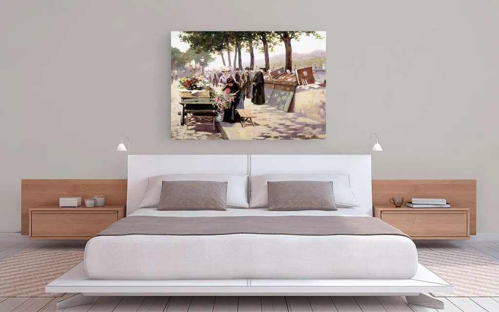Quadro su Tela Jules Antoine Voirin Parigi 60x40 cm - Arredo Casa - 2