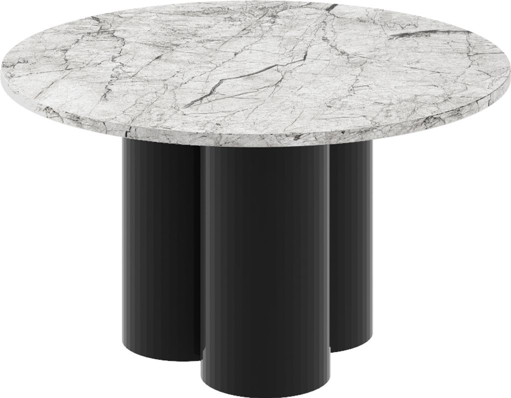 Design Couchtisch HRE-222 rund Hochglanz Wohnzimmer Tisch 80 x 50 cm