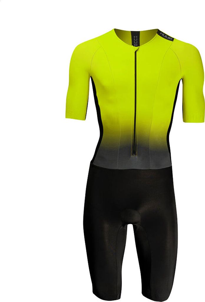 Huub Kurzarm-trisuit Gelb L Mann Gelb L