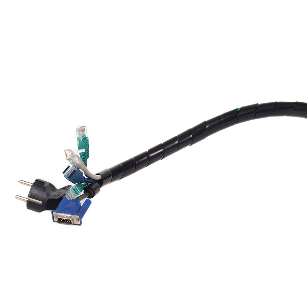 Flexible Kabelspirale Spiralband Kabelschlauch Produktbild 4