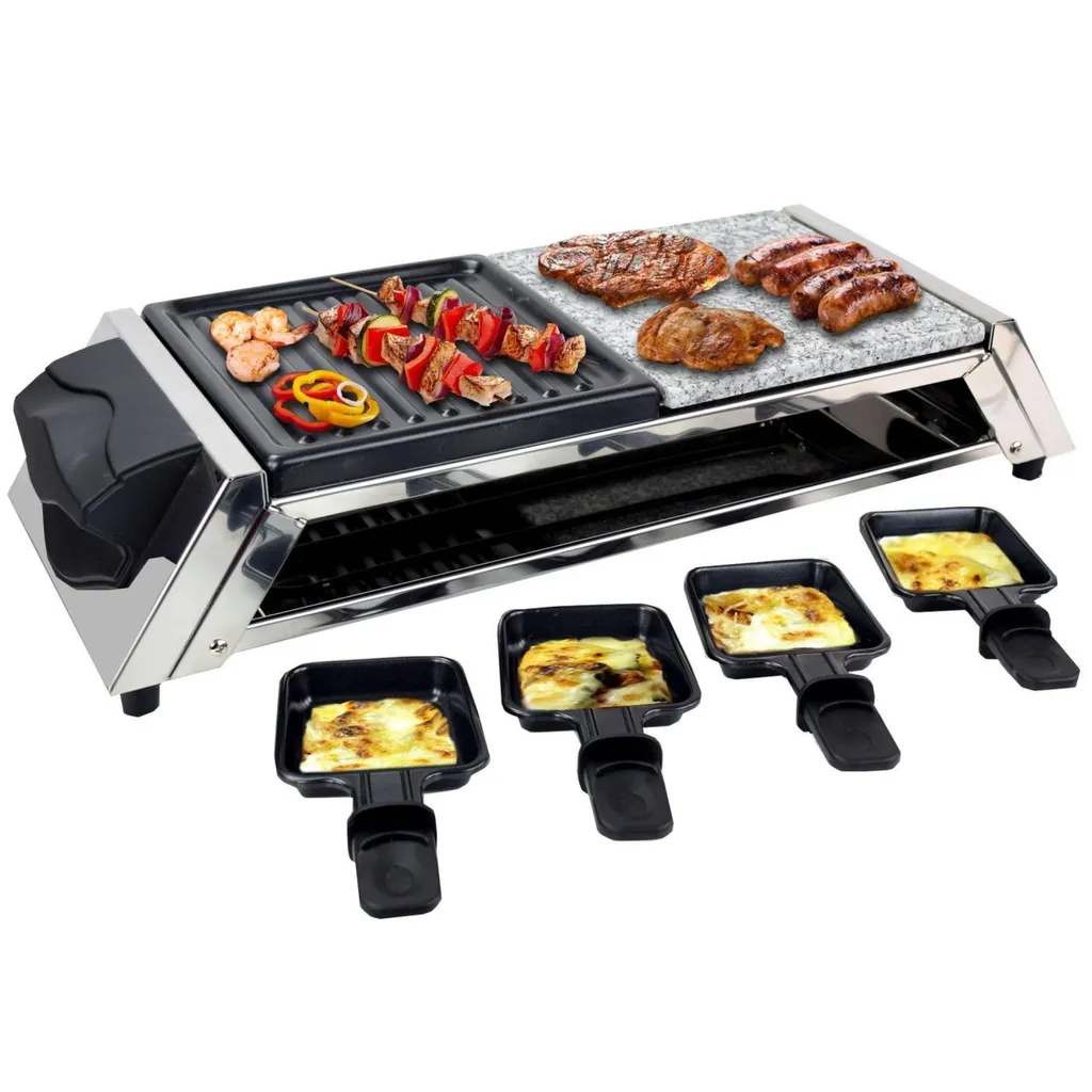 Raclette Genève 8 Pers Inox : Finissez-en avec le Fromage qui Colle
