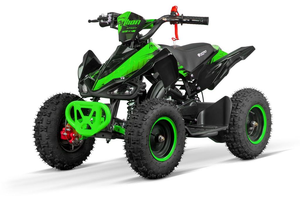 Pocketquad 49ccm Kinder Quad Benzin Mini ATV Python Sport 4Takt 6 Zoll Grün