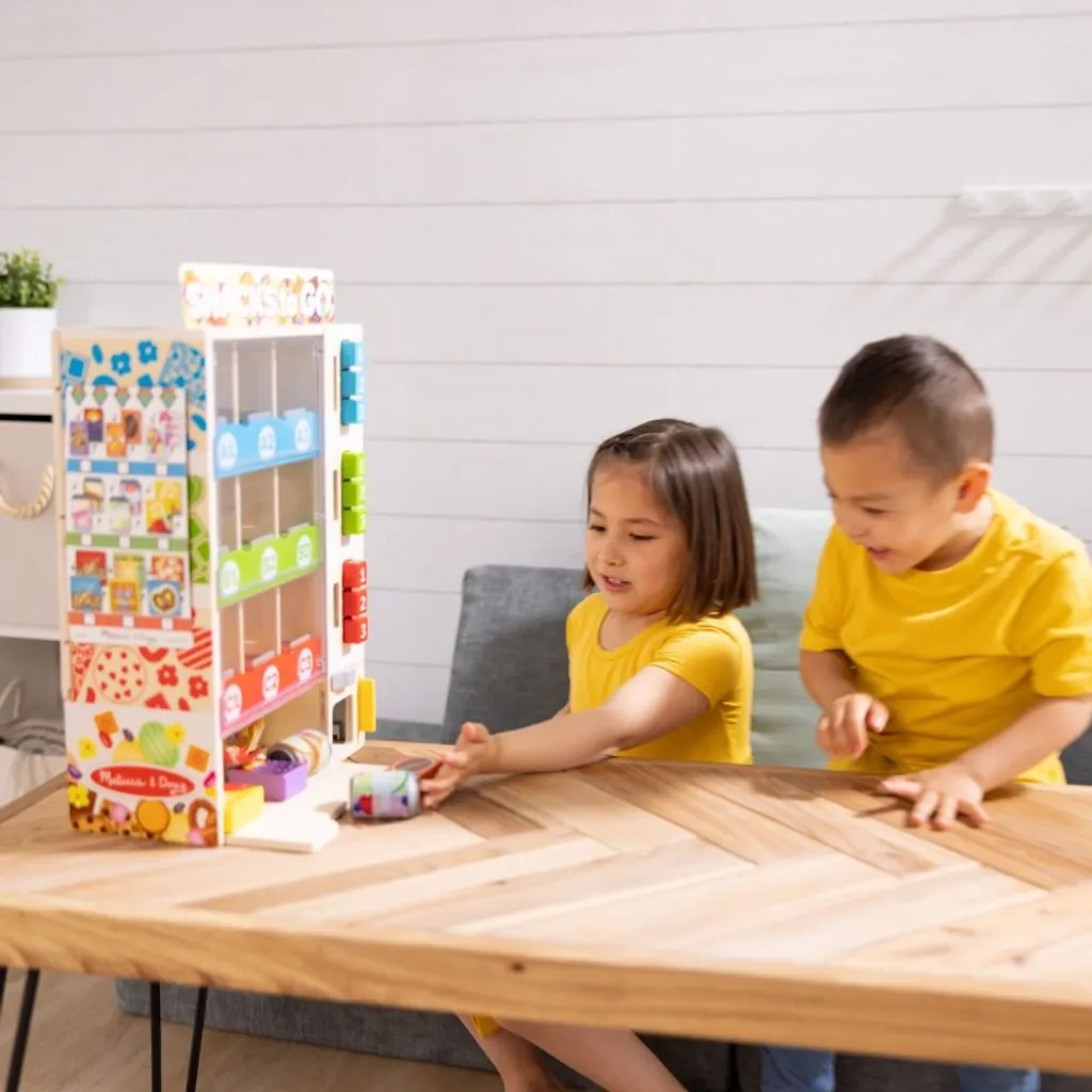 Machine à Boissons en Bois Melissa Doug avec Système de Tri et Remplissage