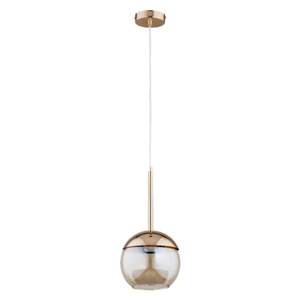 Lustre suspension boule dorée moderne Alfa VOLDA pour salon et séjour