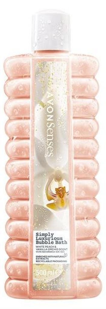Avon Simply Luxurious Badelotion Pfirsich Orchidee Vanille 500Ml
