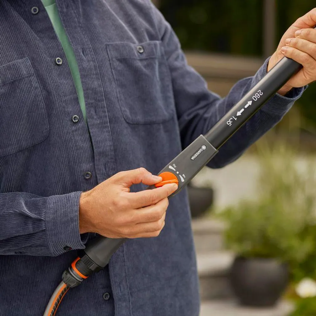 Manche Télescopique à Eau Gardena Cleansystem 155-260 cm Ajustable