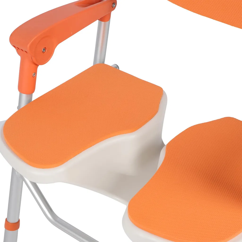 Siège de douche pliable anti-chute en alu pour douche sécurisée - 16