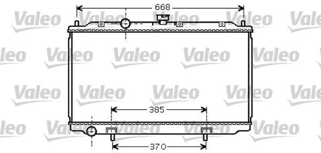 Radiateur de Refroidissement Moteur Valeo 734737 pour Nissan Almera