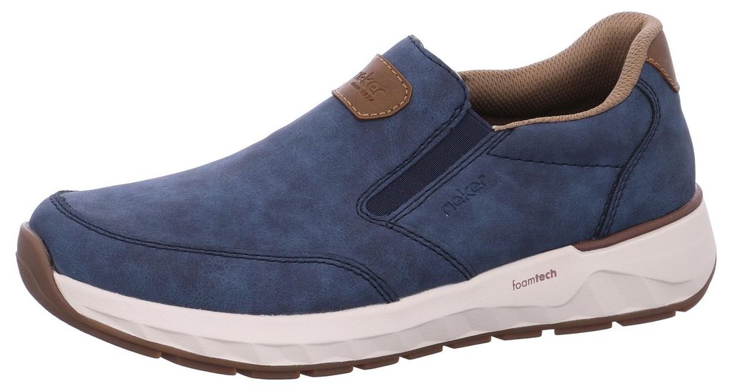 Rieker Herren Slipper Halbschuh sportlich mit Gummizug und Produktbild 