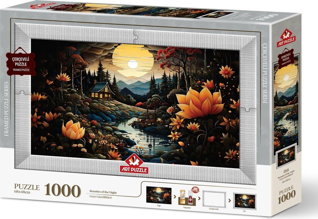 KUNSTPUZZLE Puzzle mit Klebstoff und Klebstoff 3in1 Non krsky 1000 dlks