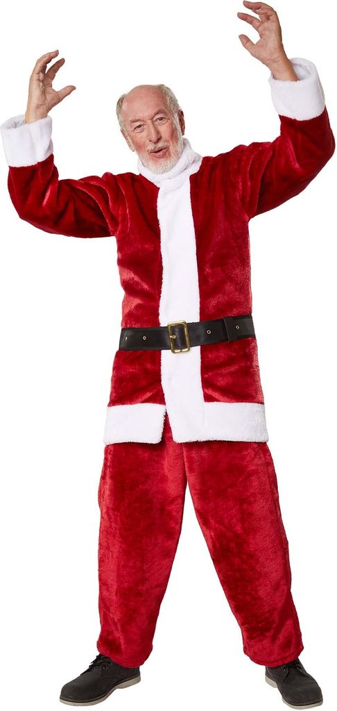 dressforfun Herrenkostüm Weihnachtsmann-Set dunkelrot