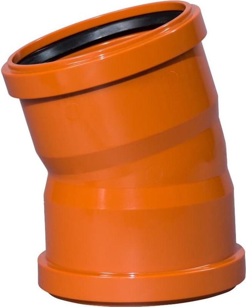KG Rohr Bogen DN 110, 30 Grad Abwasserrohr Bogen aus PVC-U