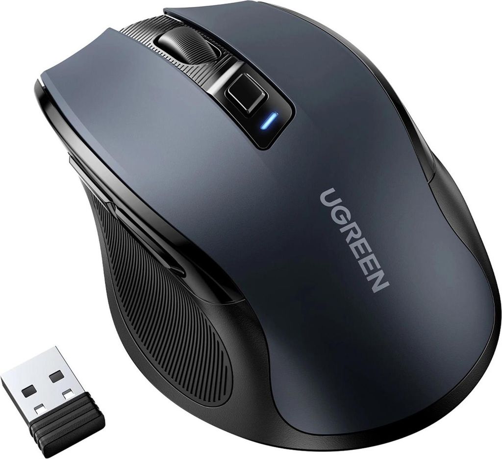 Ugreen MU006, rechts, Optisch, RF Wireless, 4000 DPI, Produktbild 
