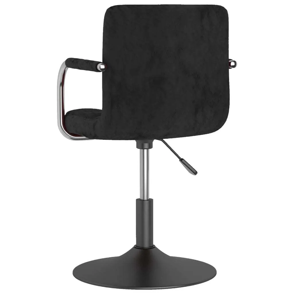 Sedia vidaXL Velluto Nero: Design Contemporaneo per Interni Chic - 13