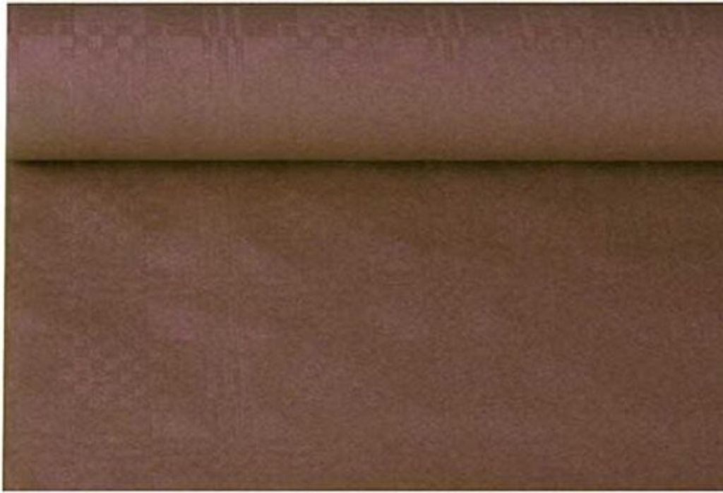 Papiertischtuch mit Damastprägung 6 m x 1,2 m, braun Produktbild 