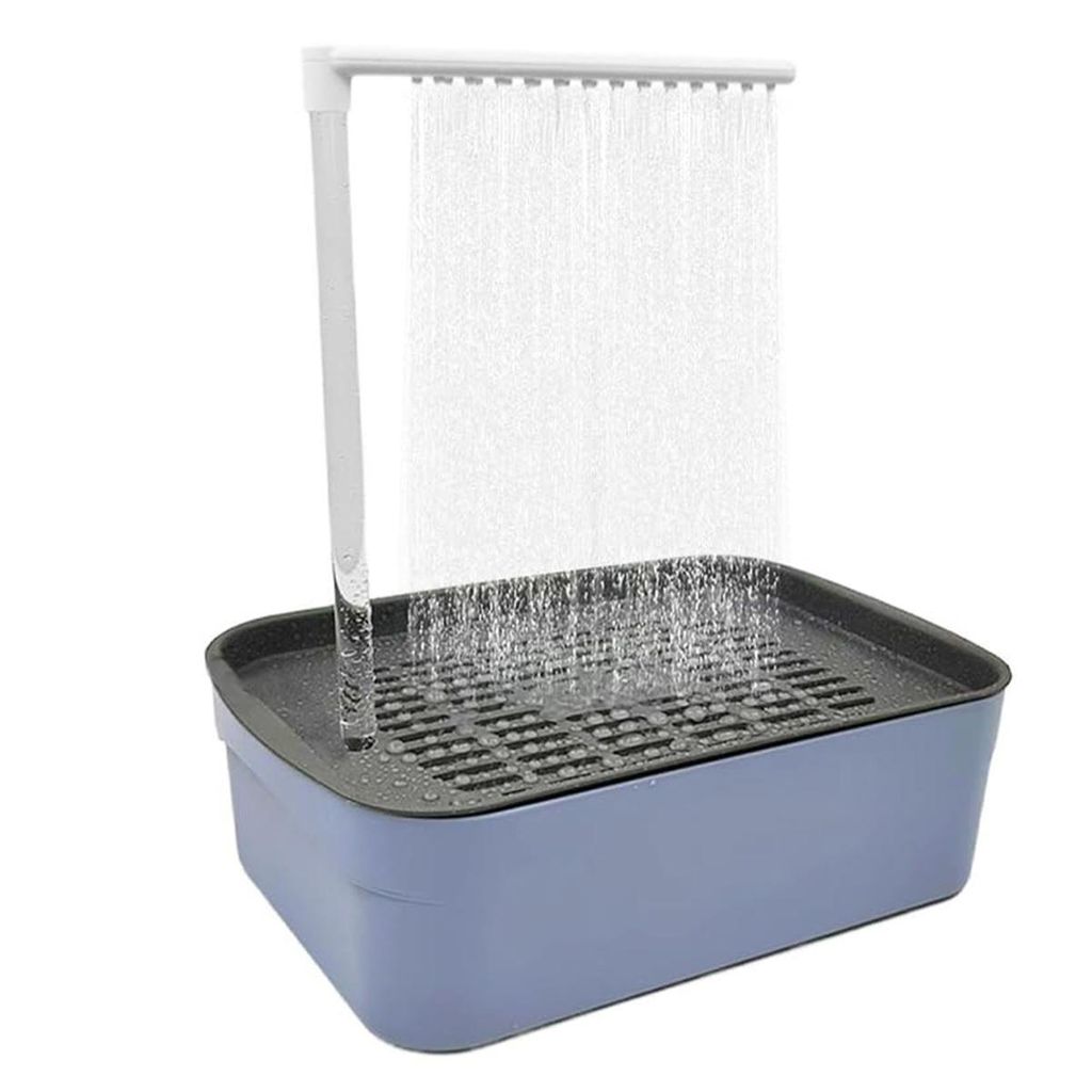 Vogeldusche für Wellensittiche,Vogeltränke mit automatischer Wasserzirkulation, spritzwassergeschützt, für saubere Vögel