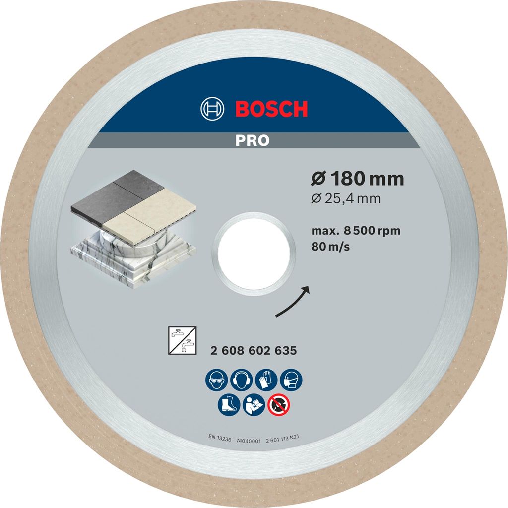 PRO Ceramic Diamanttrennscheibe, 180 x 25,4 mm Produktbild 
