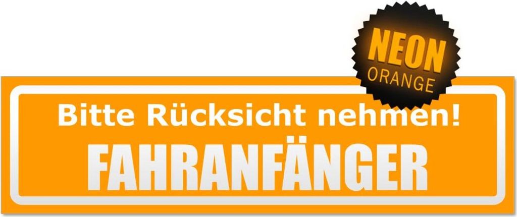 Bitte Rücksicht nehmen. Fahranfänger invertiert Magnetschild Schild magnetisch