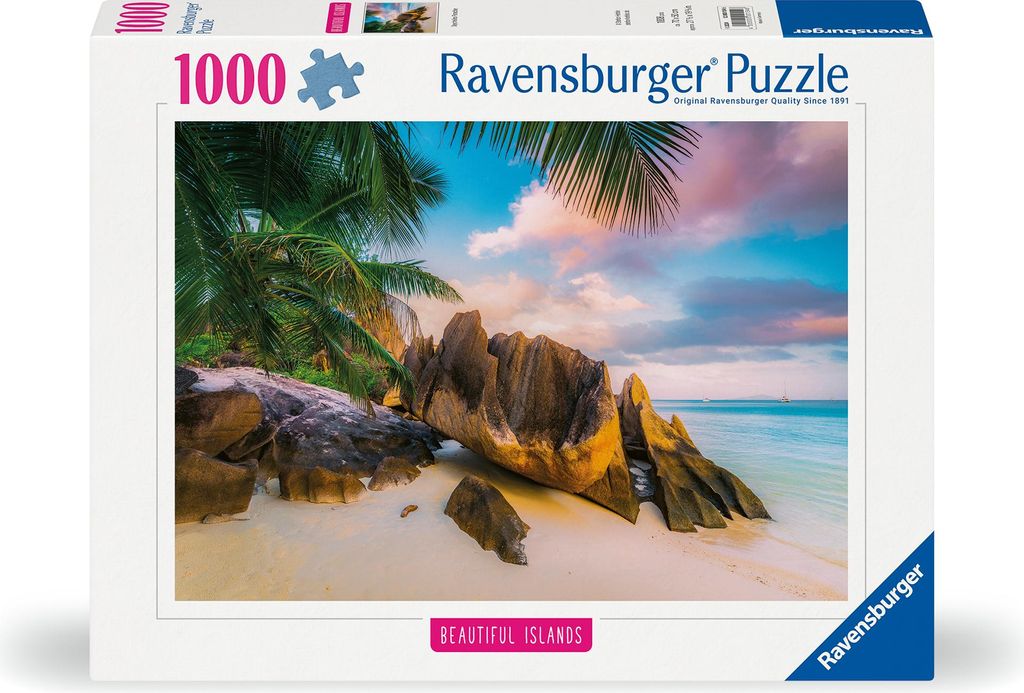 1000 Teile Ravensburger Puzzle Beautiful Islands Seychellen 12000154