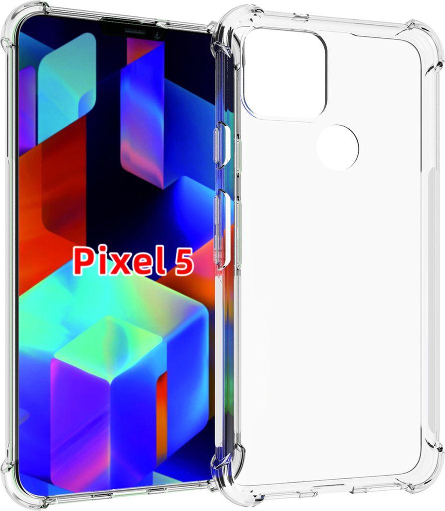 Google Pixel 5 Pouzdro, Průhledné Měkké TPU Bumper, Obrázek produktu 