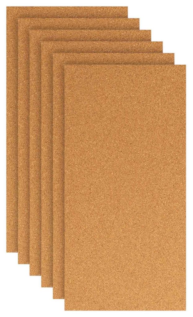 vidaXL Korkplatte 6 Stk. Braun 100 x 50 cm Kork