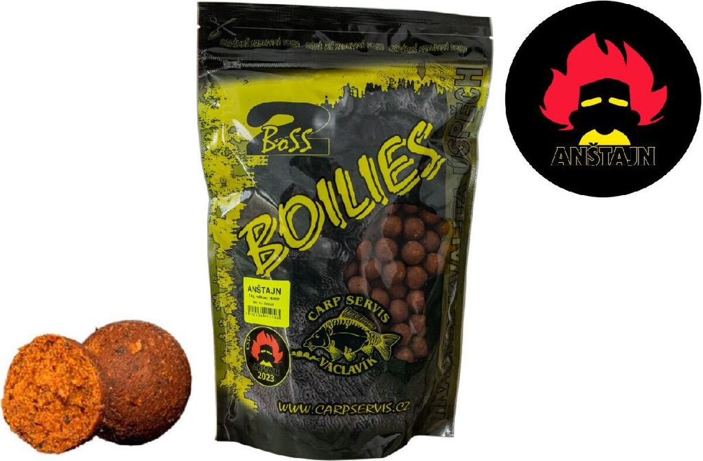 Karpfen Servis Václavík boilies Boss2 Antajn 25mm 1kg 5727