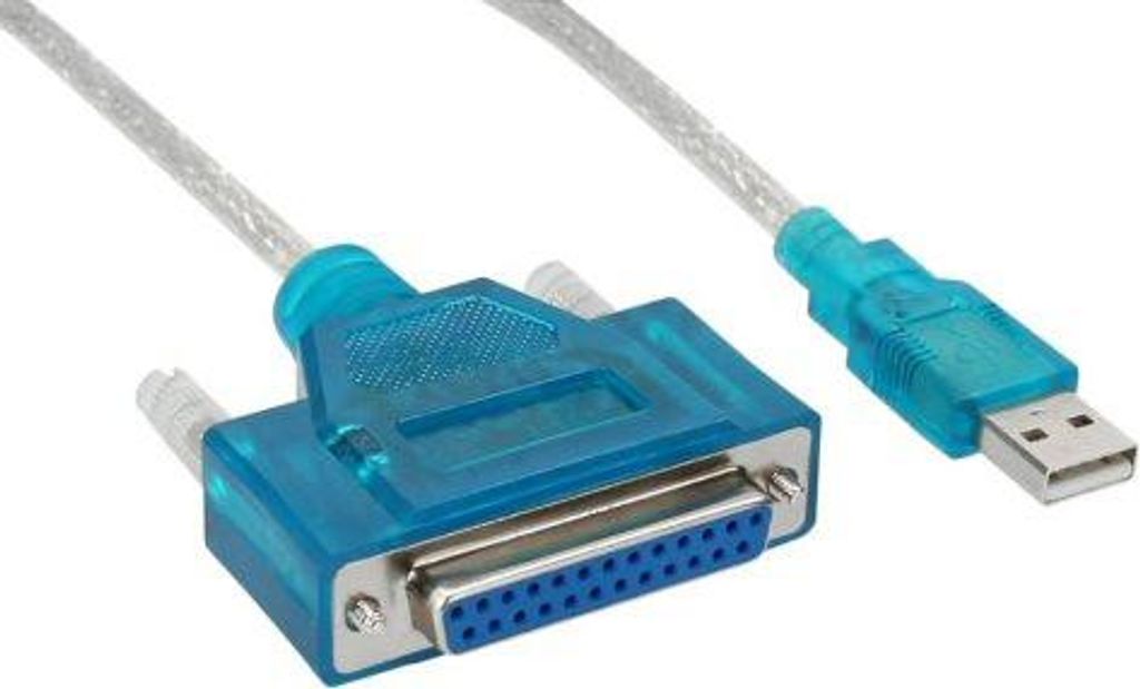 InLine USB zu 25pol parallel, Drucker-Adapterkabel, 1,8m