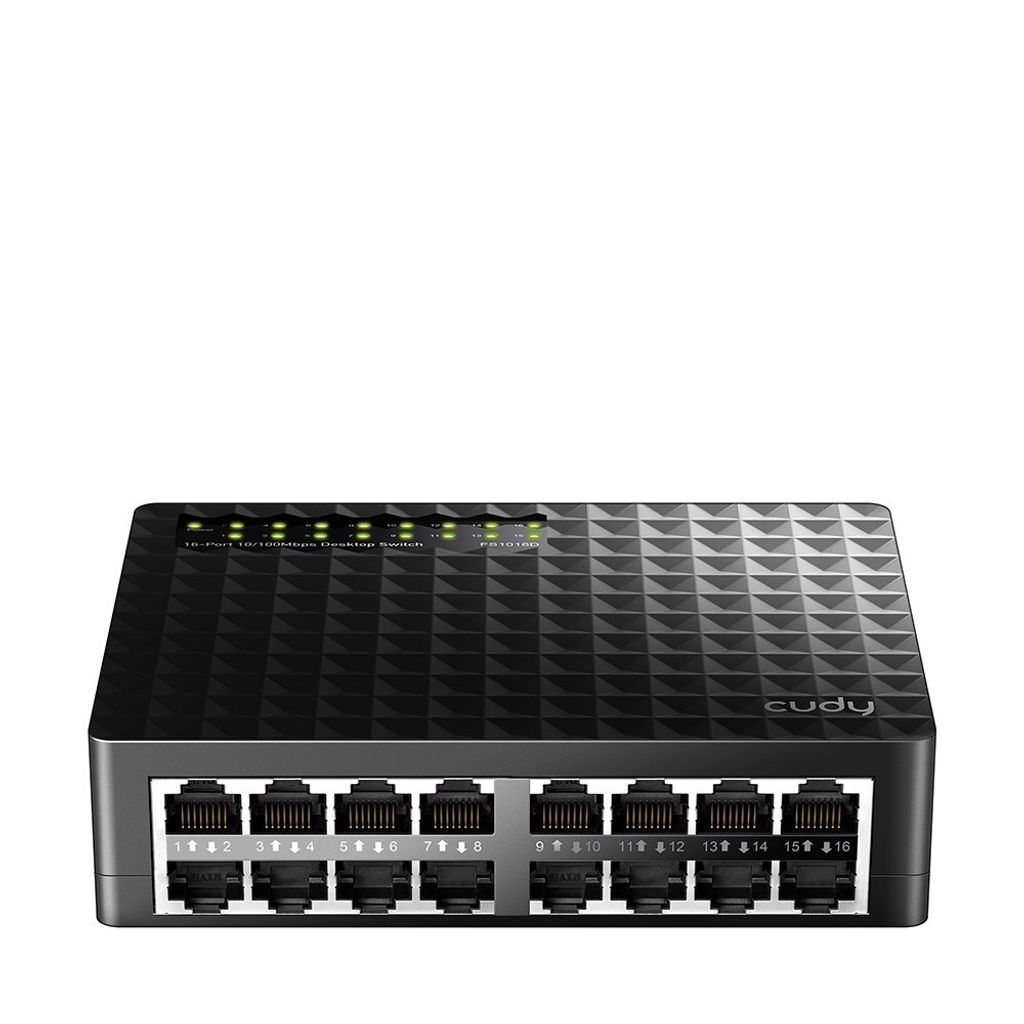 Cudy FS1016D, Fast Ethernet (10/100), full-duplex Productafbeelding 