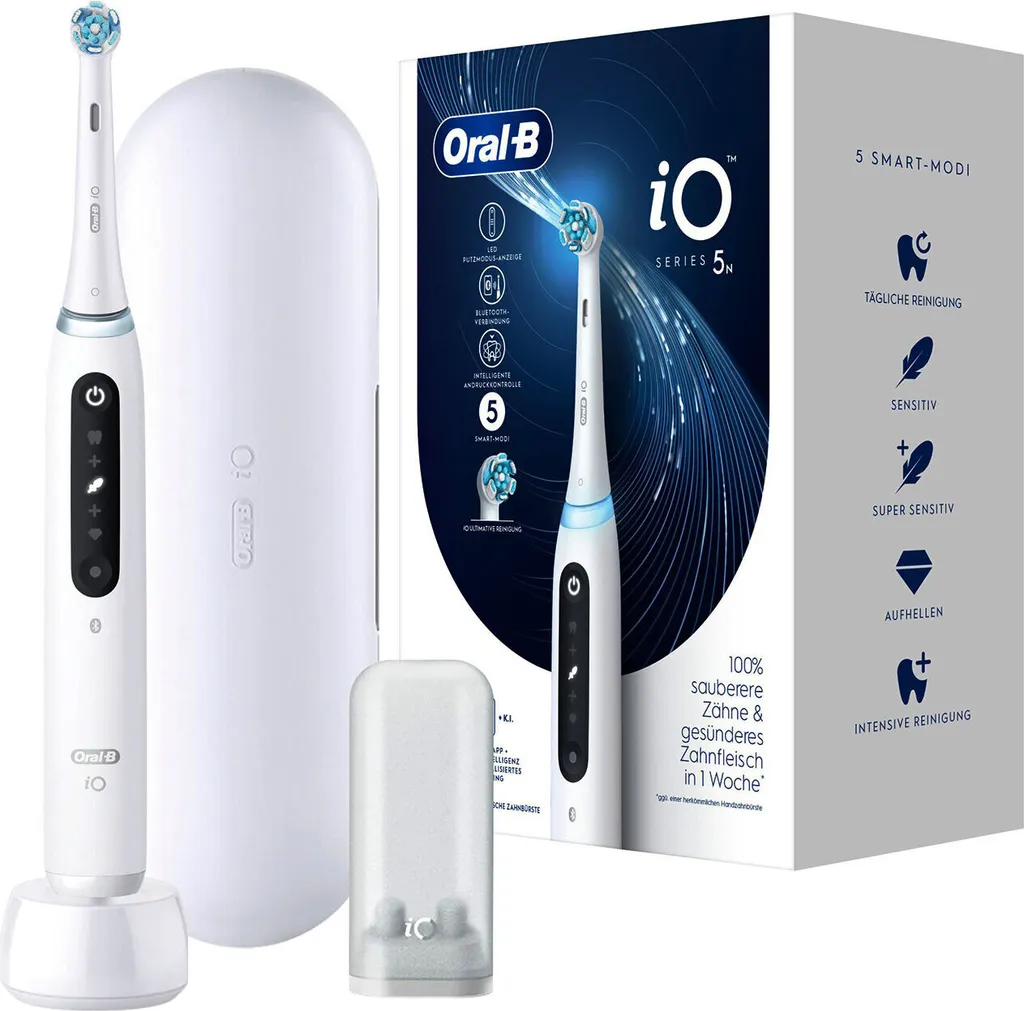 Offerta Oral-B iO Series 5 Bianco - Spazzolino Elettrico Intelligente