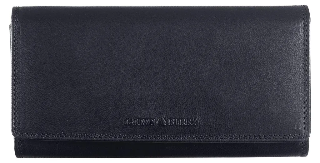 Portefeuille Cuir Noir RFID Greenburry Fiorentina - Format Long Luxe