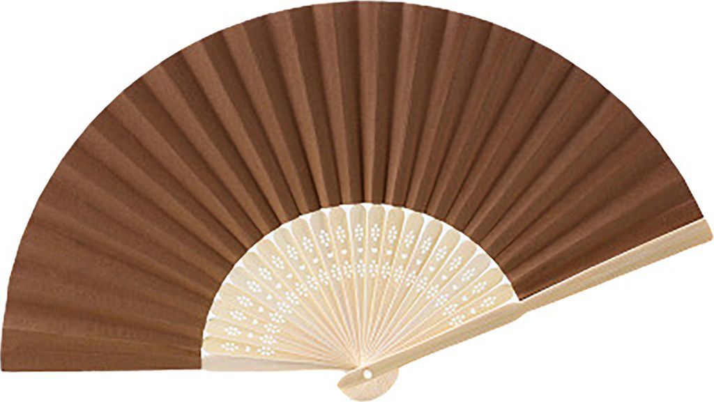 Klapperlüfter einfach zu malen Bambuslüfter Griff glattes Öffnen komfortable Grip DIY Vorschulbildung Faltbar Fan Home Supply-Bräunen