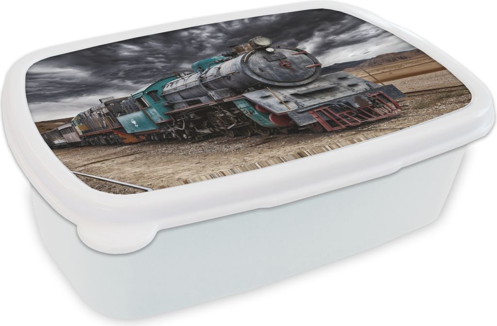 KitchenYeah Lunchbox Brotzeit Brotdose 17x11 cm Zug - Sturm - Schiene Kinder Brotzeitdose - Lunch Box - Kinder - Sandwich-Box - Schulbox - Lunch ...