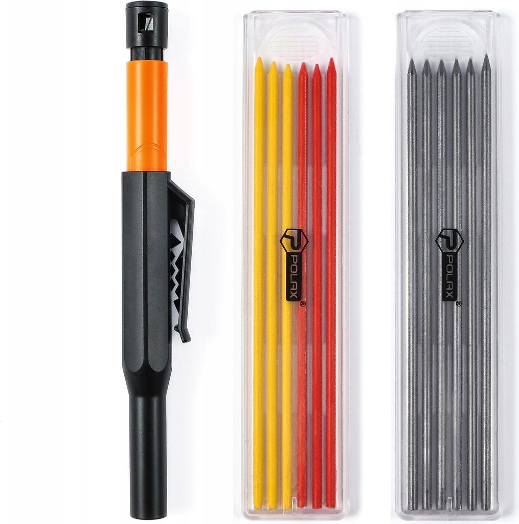 Automatischer Druckbleistift mit Anspitzer + 12 Minen Polax