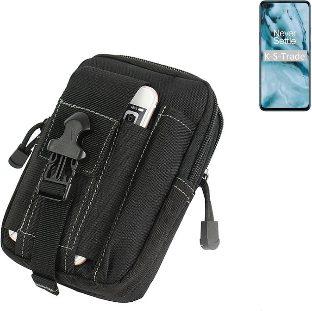 K-S-Trade Gürtel Tasche kompatibel mit Nokia C3 Gürteltasche Holster Schutz Hülle Handy Hülle Smartphone outdoor Handy-Hülle schwarz
